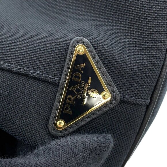 PRADA Jacquard 2WAY Handbag Canvas/Leather - Picture 9 of 15